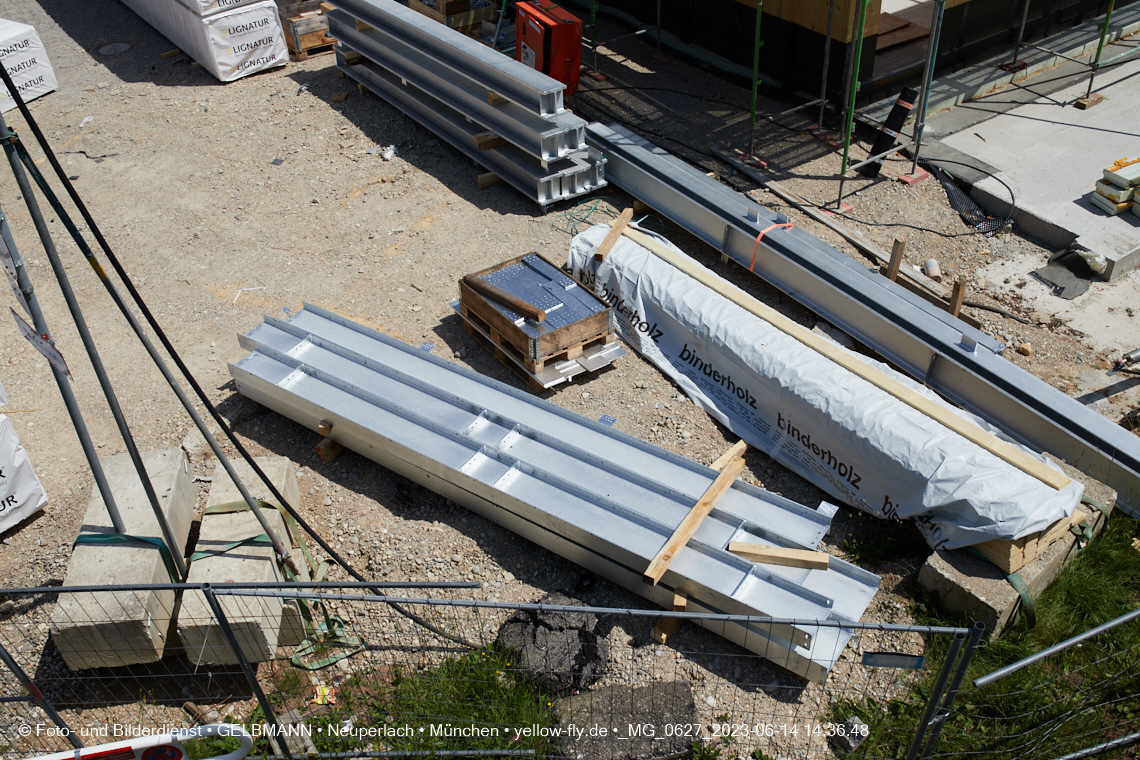 15.06.2023 - Neubau des Kindergartens und Hort für Kinder in der Quiddestraße in Neuperlach